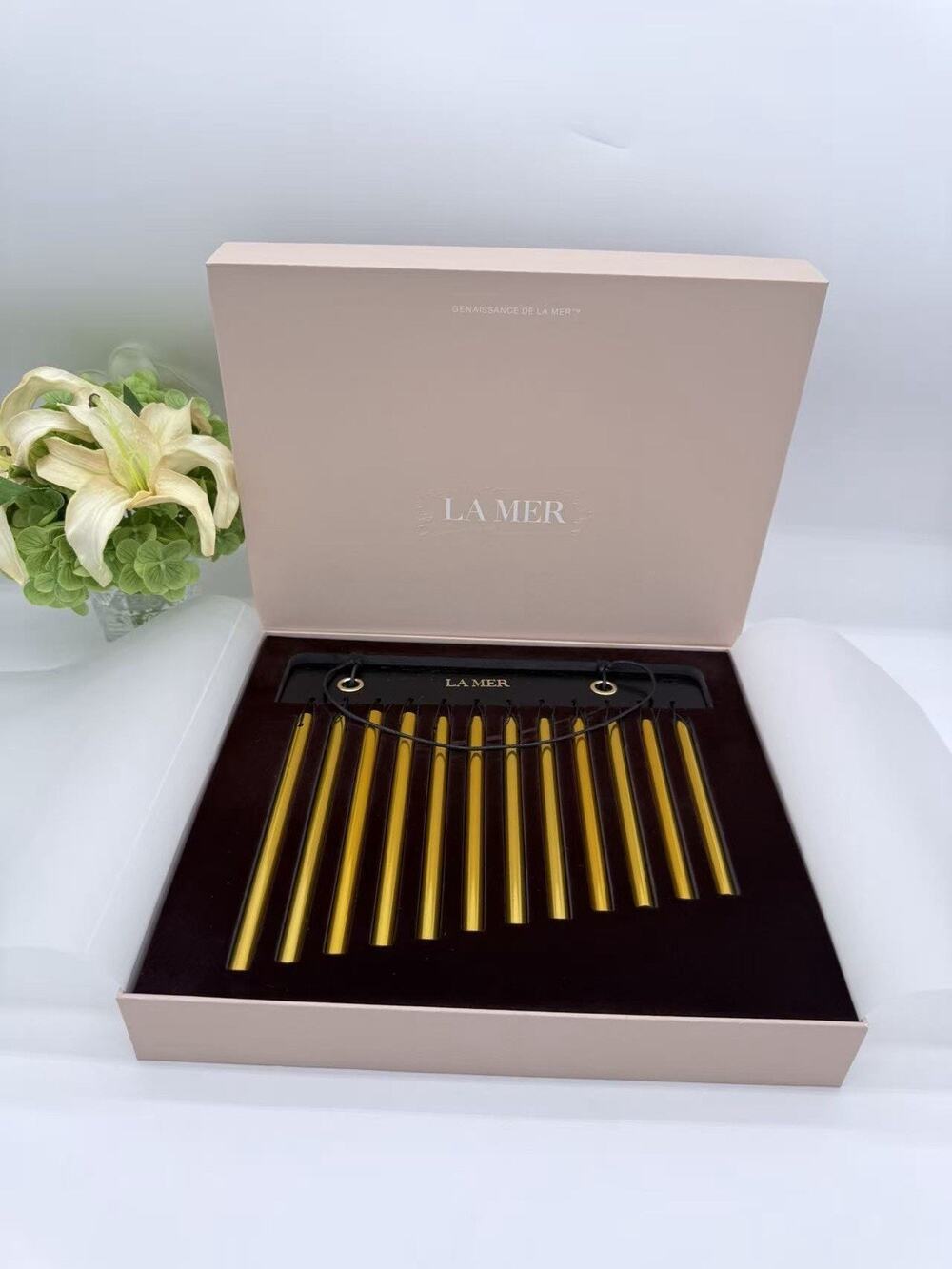 La Mer Gold Metal Wind Chime Hanging Decor Luxury Beauty Brand VIP Gift Rare